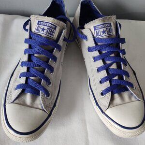 CONVERSE ALL-STAR UNISEX LOW TOP GREY & WHITE SNEAKERS!